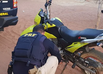 Moto recuperada pela PRF