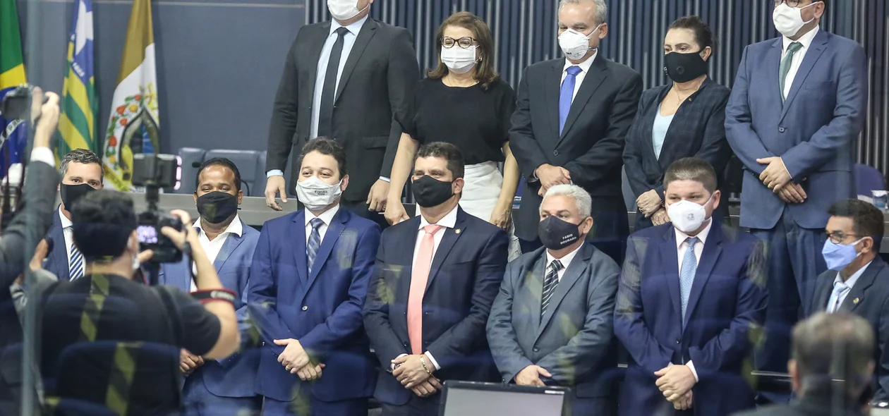 Vereadores na solenidade 