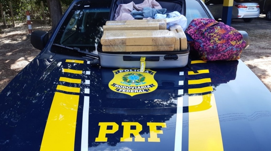 Droga apreendida pela PRF em Parnaíba