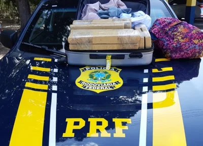 Droga apreendida pela PRF em Parnaíba