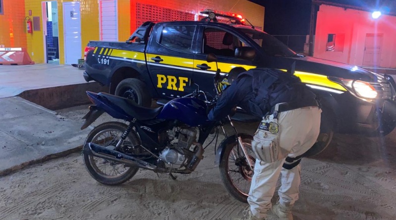 Moto apreendida pela PRF