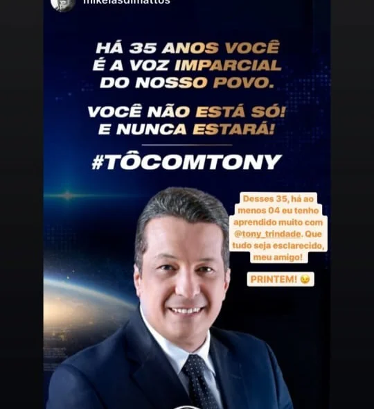 Amigos lançam #tocomtony