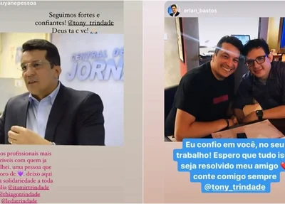 Mensagens de apoio a Tony Trindade
