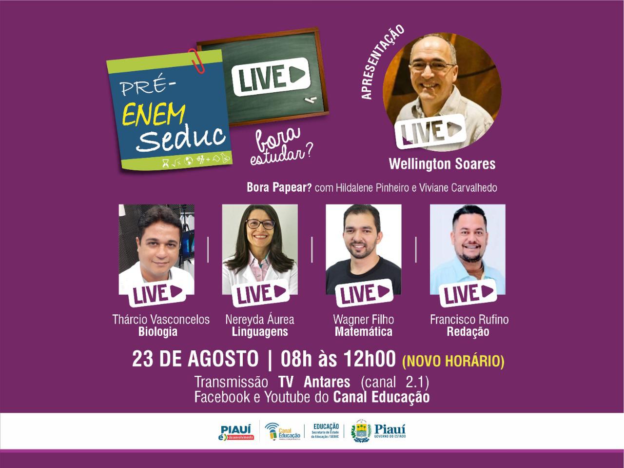 18º revisão Pré-Enem Live acontecerá neste domingo