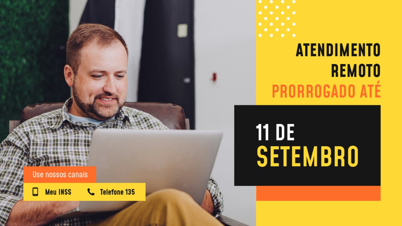 Atendimento remoto permanecerá até 11 de setembro