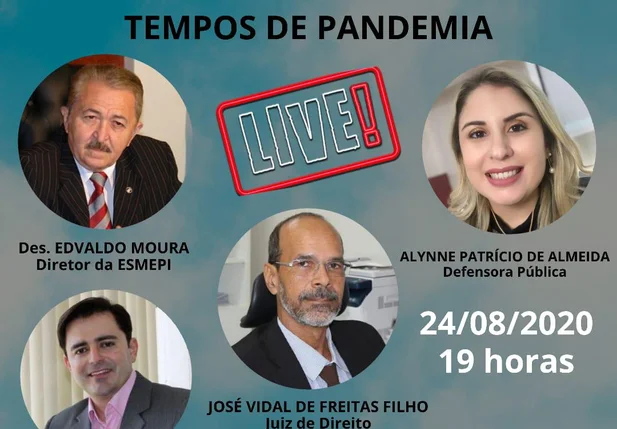 Participantes da live 