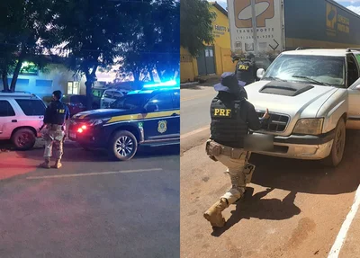 Veículo clonado que foi apreendido em Gilbués