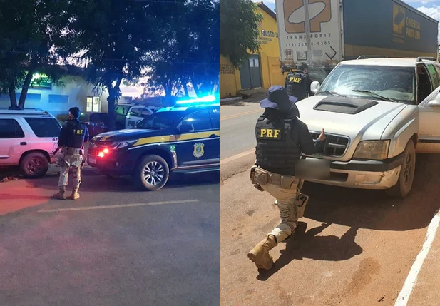 Veículo clonado que foi apreendido em Gilbués