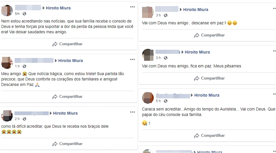 amigos lamentam morte de jovem