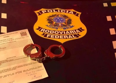 Mandado de prisão cumprido pela PRF