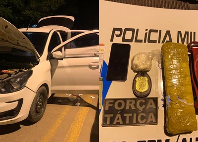 Material apreendido em Altos