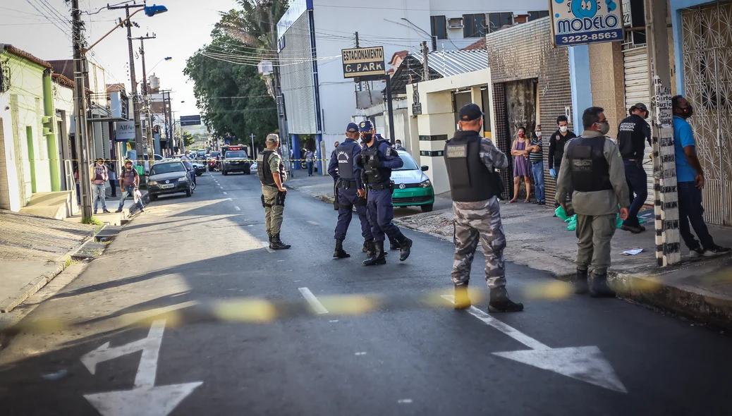 Rua que o segurança foi morto 