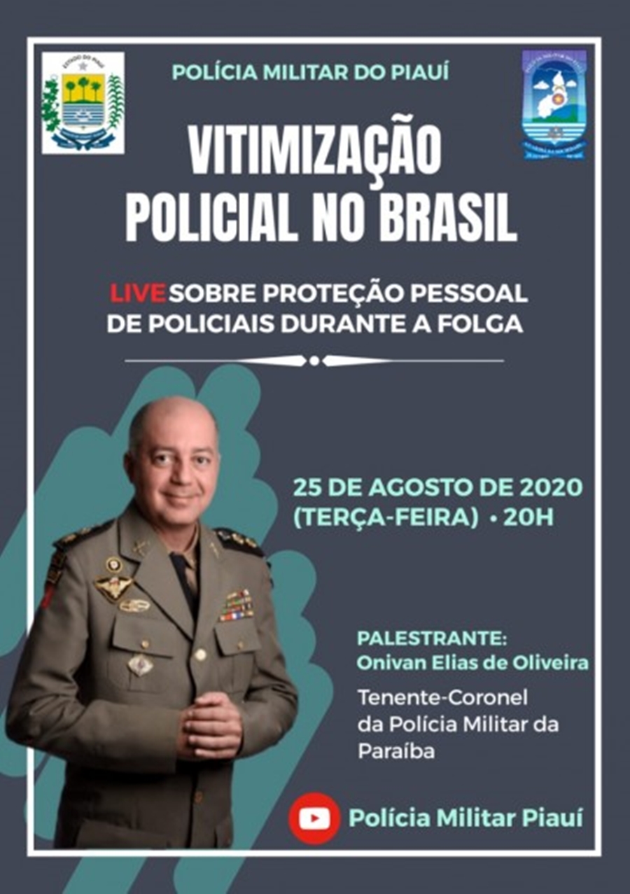 Palestra online para proteção de policiais militares nesta terça-feira (25)