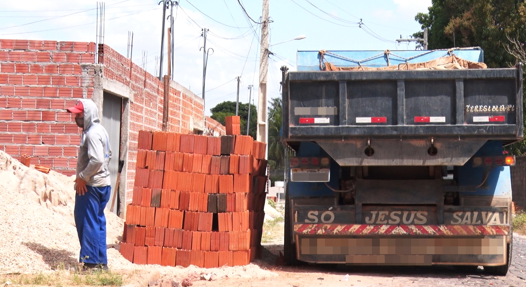 Canteiro de obras em Teresina