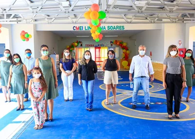 Firmino visita creche Lindalma Carvalho