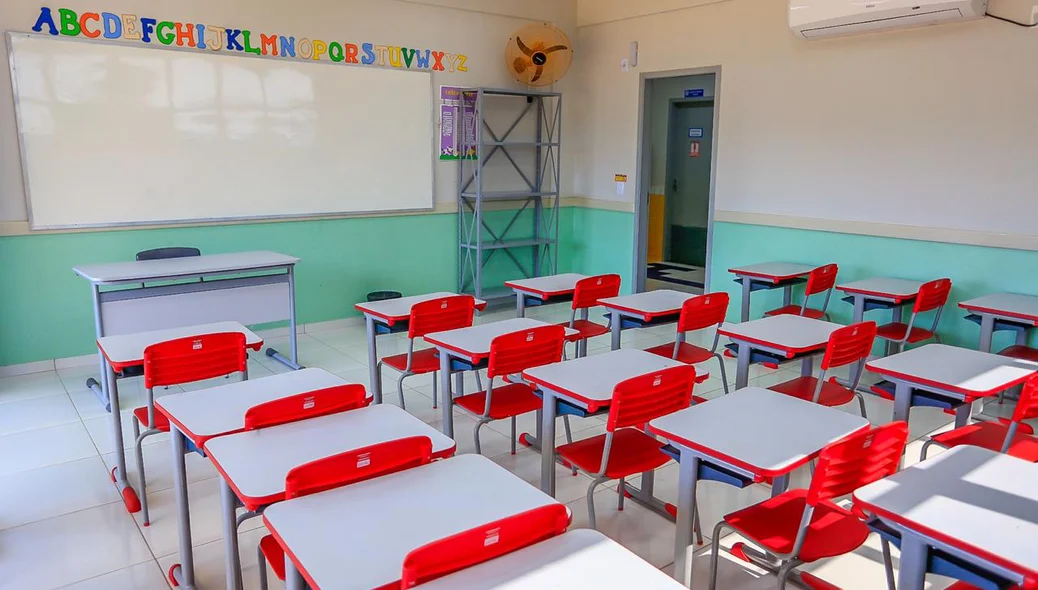 Sala de aula da creche