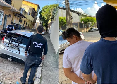 Um dos alvos foi preso no centro de Fortaleza 