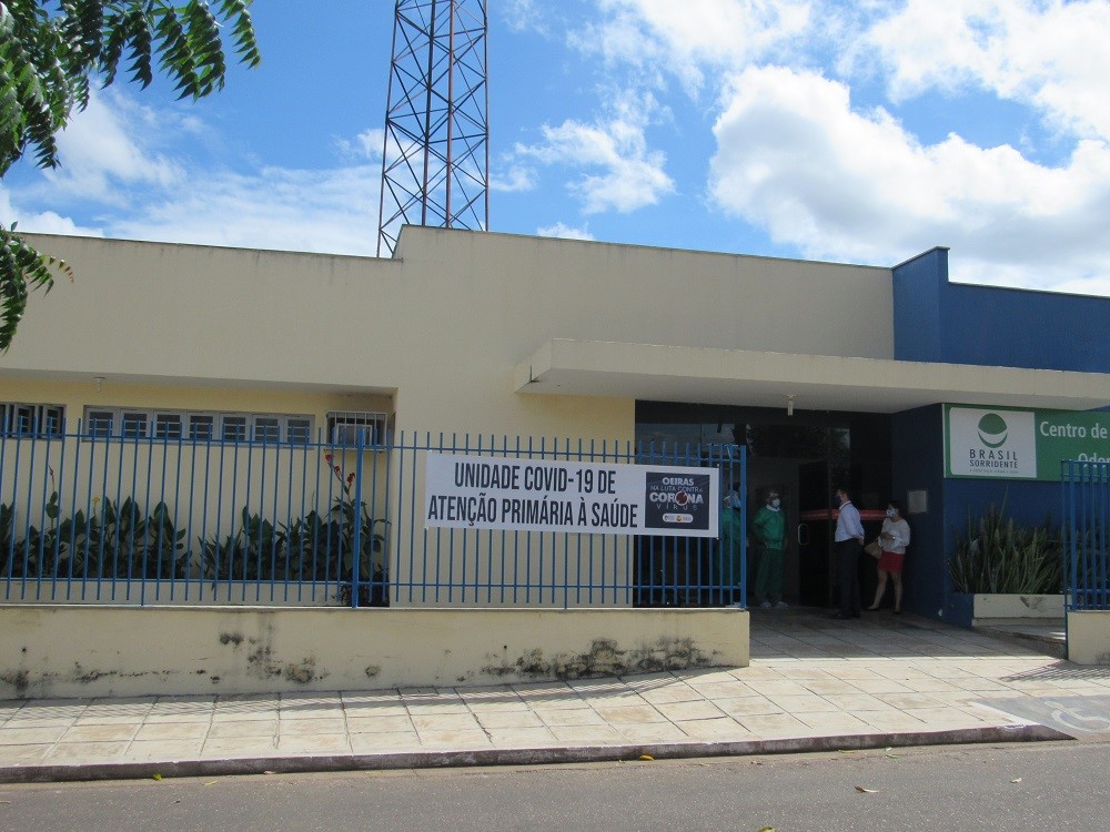 Unidade Covid-19 na cidade de Oeiras