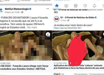 Imagens pornográficas são publicadas no Facebook