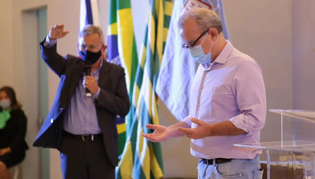 Prefeito durante culto