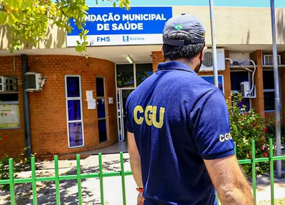 Equipe da CGU na Fundação Municipal de Saúde