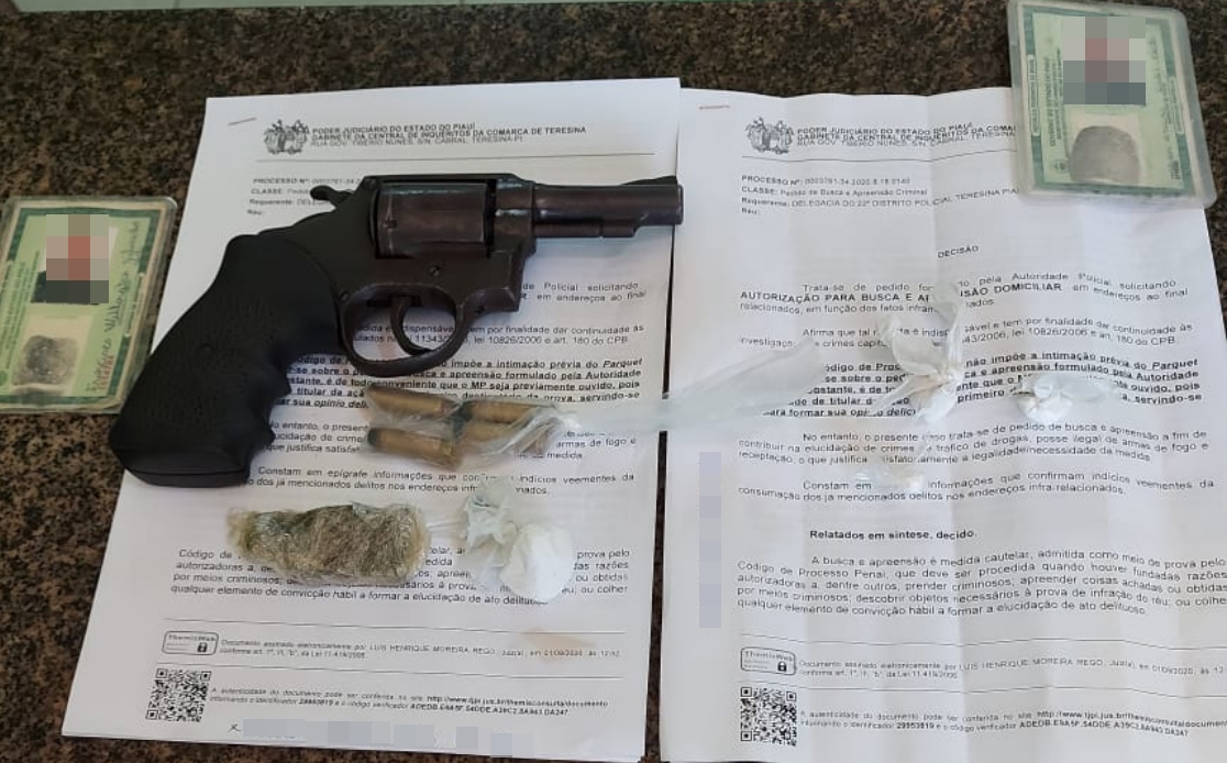 Material apreendido pela Polícia Civil do Piauí