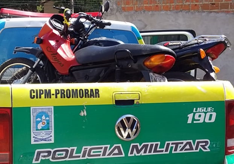 Motocicletas recuperadas pela Cia do Promorar