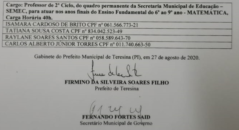 Nomeados para 6º ao 9º ano (matemática)