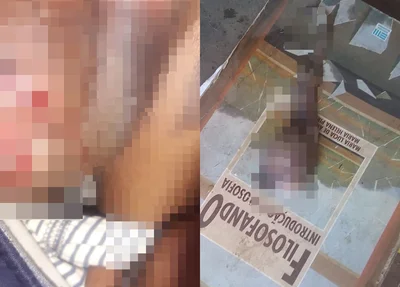 A vítima foi encaminhada para o hospital em estado grave