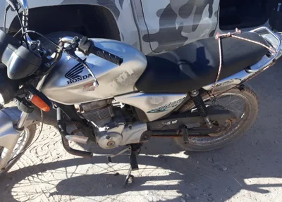 Motocicleta modelo Honda Titan CG 150 apreendida 