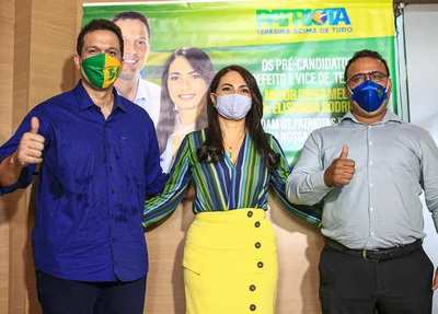 Major Diego, Dra. Elisvânia e o vereador Dr. Lázaro
