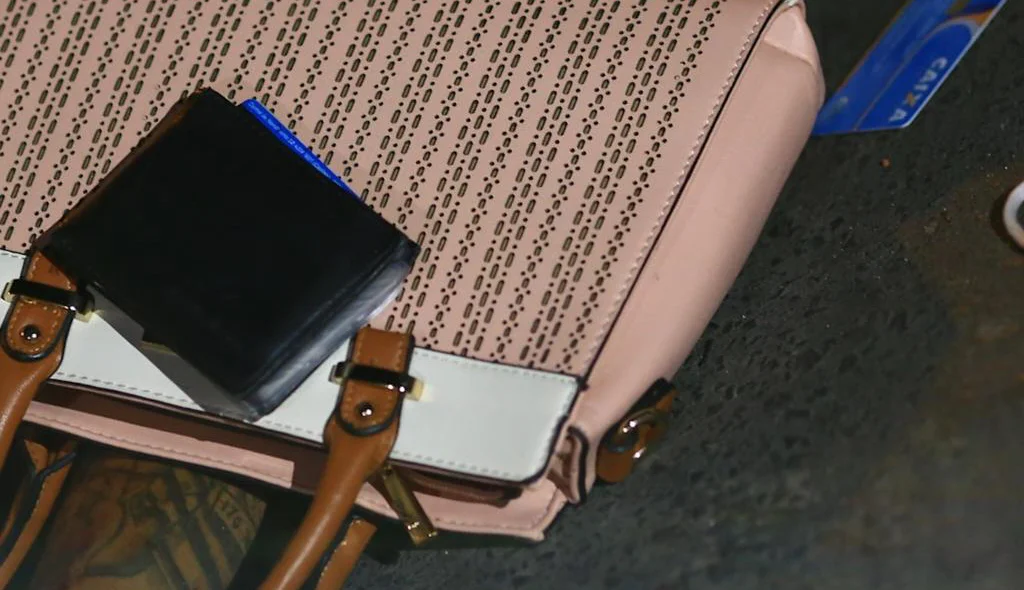 Bolsa de uma possível vítima
