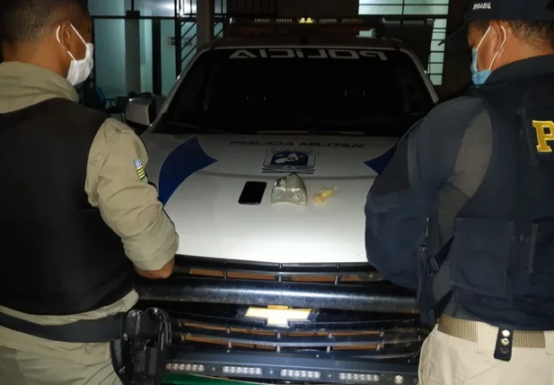 Droga apreendida em Santa Filomena