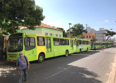 Manifestação dos motoristas e cobradores de ônibus