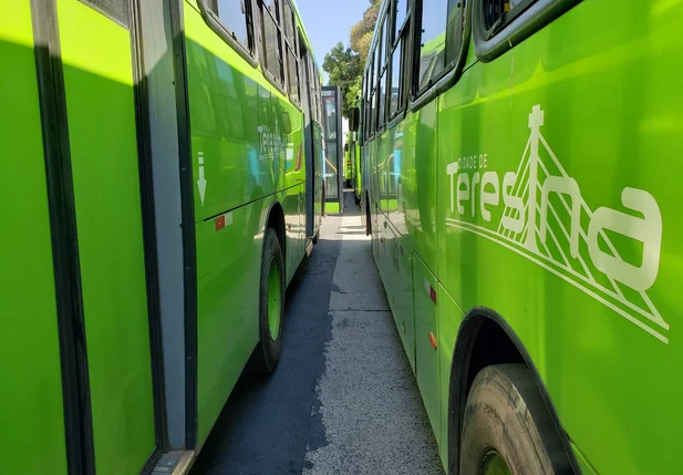 Motoristas e cobradores de ônibus realizam manifestação em Teresina
