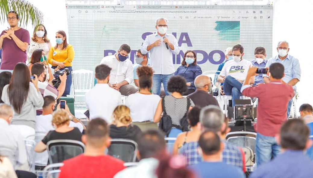 Firmino Filho discursa em convenção do PSL