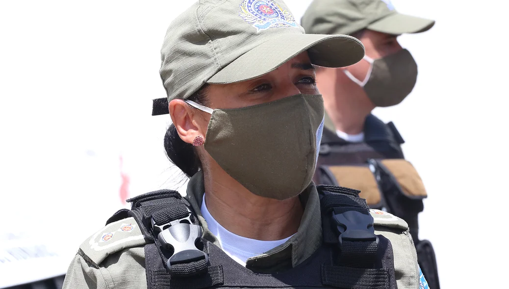 Capitã Roserlane da polícia militar 