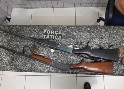 Força Tática apreende armas de fogo na cidade de Valença do Piauí