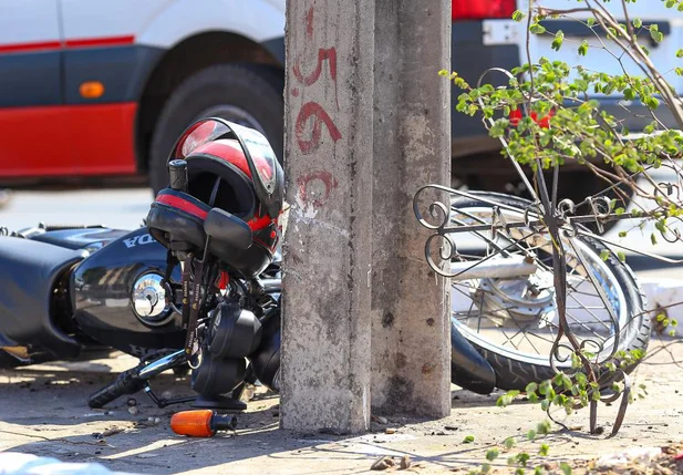 Acidente deixa uma pessoa ferida na zona Leste de Teresina