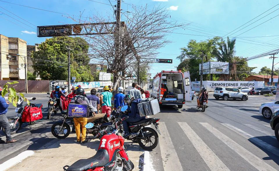 Grande congestionamento se formou no local