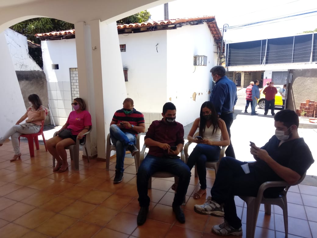 O evento aconteceu na sede do partido