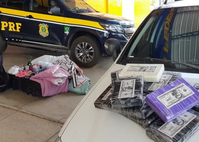 Cocaína apreendida pela PRF em Floriano 
