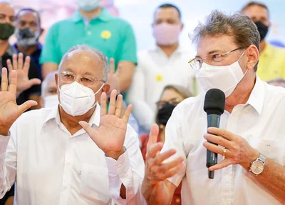 Dr. Pessoa ao lado de Wilson Martins