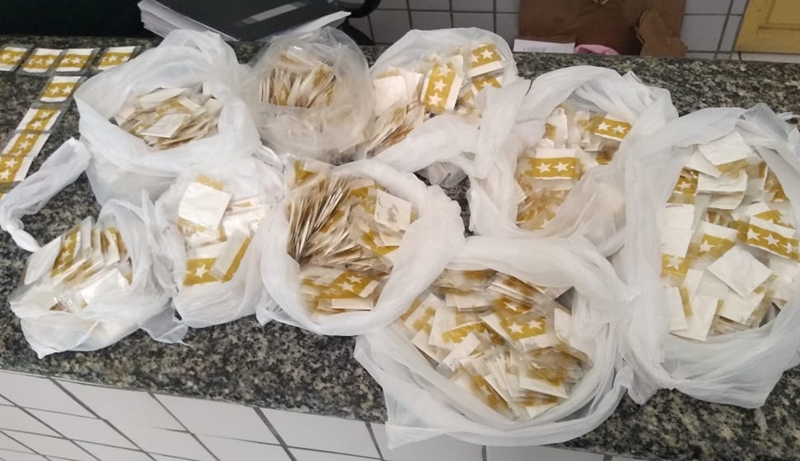 Droga apreendida em Valença do Piauí