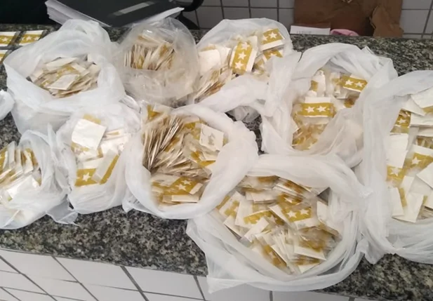 Droga apreendida em Valença do Piauí