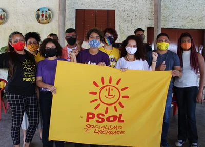 Lucineide Barros e demais candidatos do PSOL nas eleições de Teresina