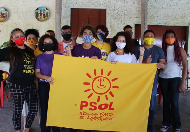 Lucineide Barros e demais candidatos do PSOL nas eleições de Teresina