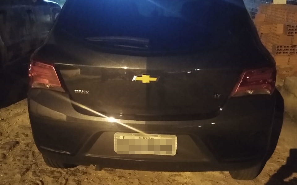 Veículo recuperado pela Polícia Militar