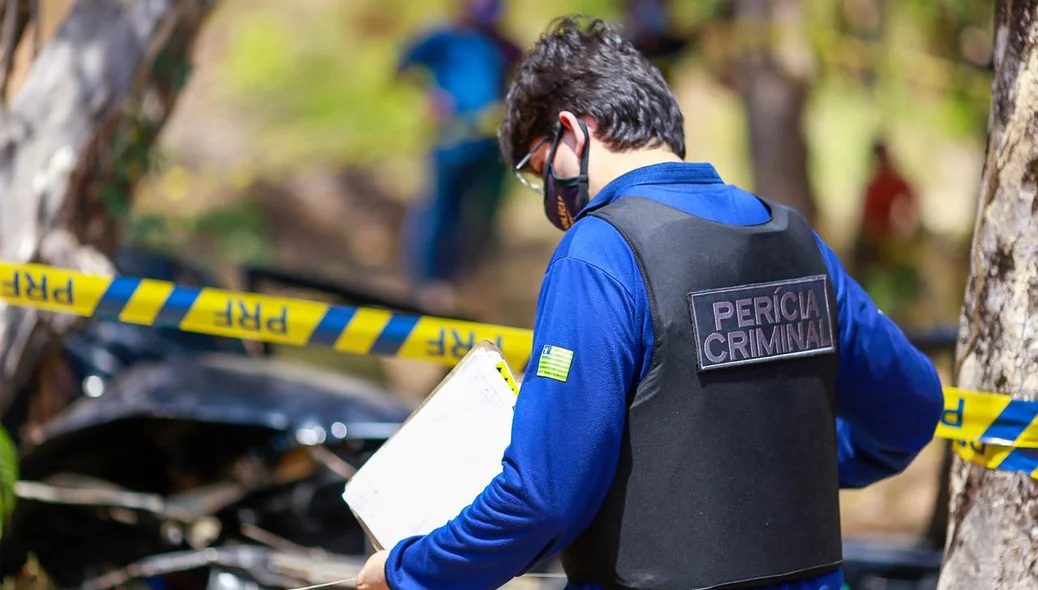 Perícia Criminal no local do acidente
