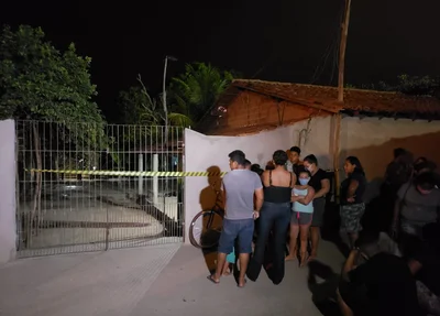 Casa onde aconteceu o crime